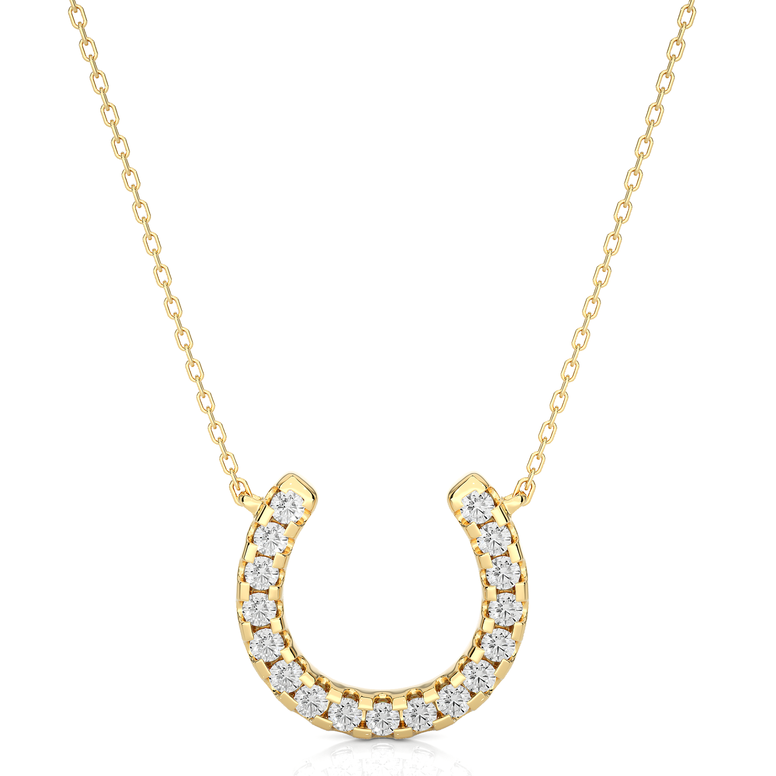 Diamond Horseshoe Pendant