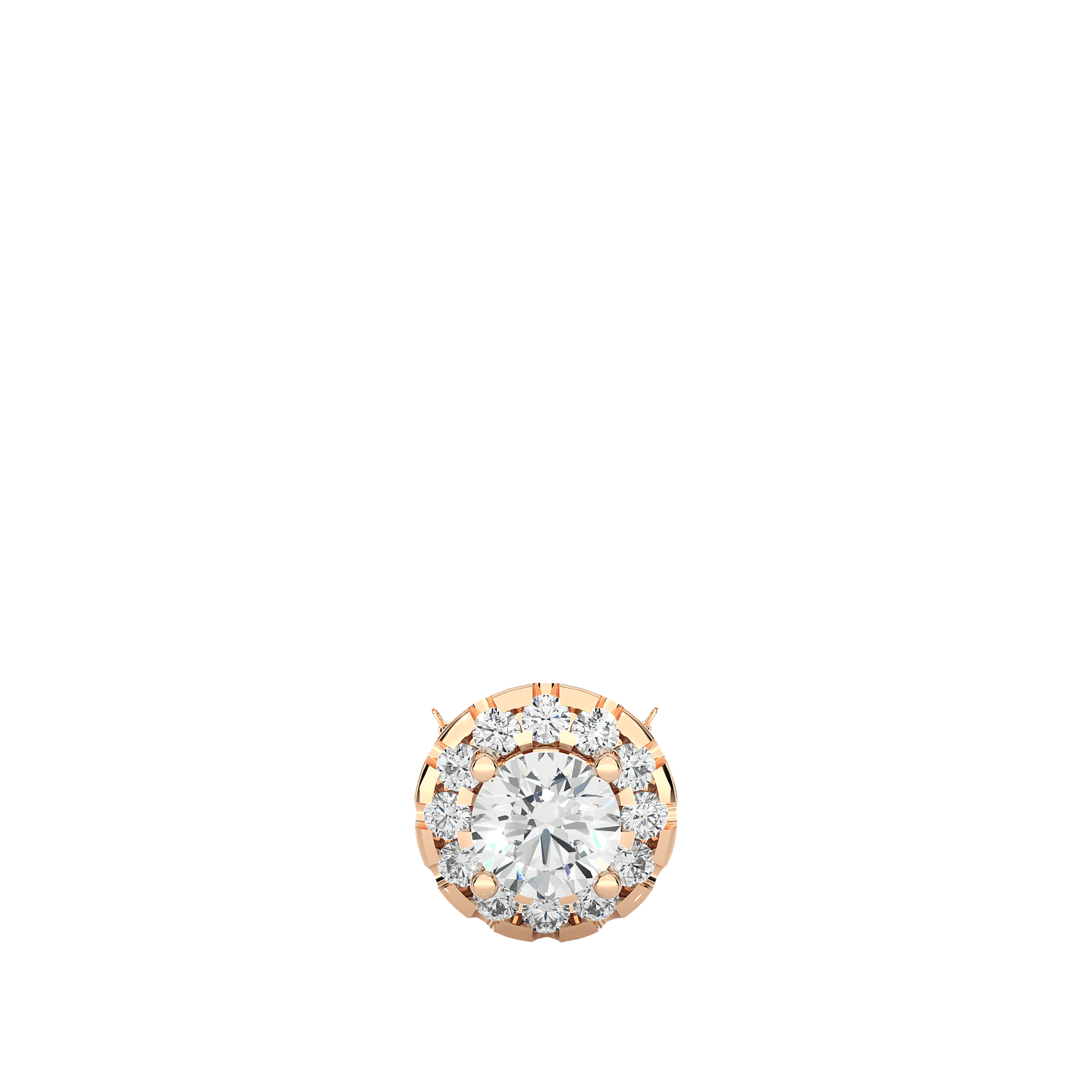 Diamond Halo Pendant Necklace