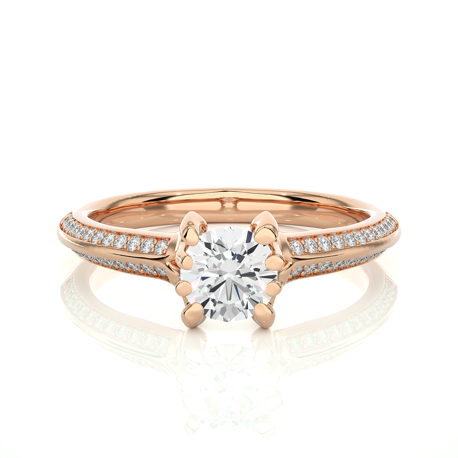 Round Diamond Solitaire Engagement Ring