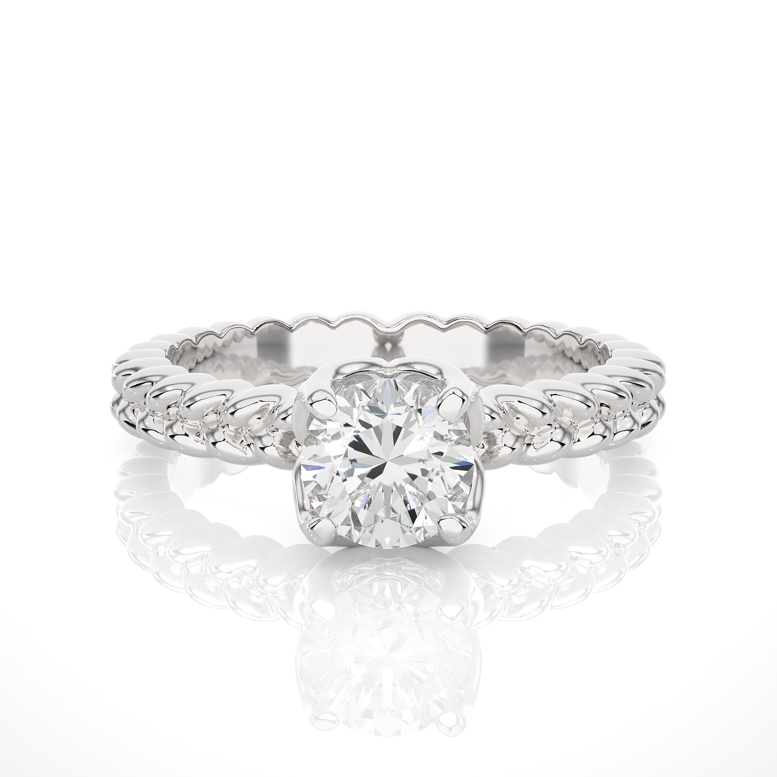 Round Cut Diamond Solitaire Ring
