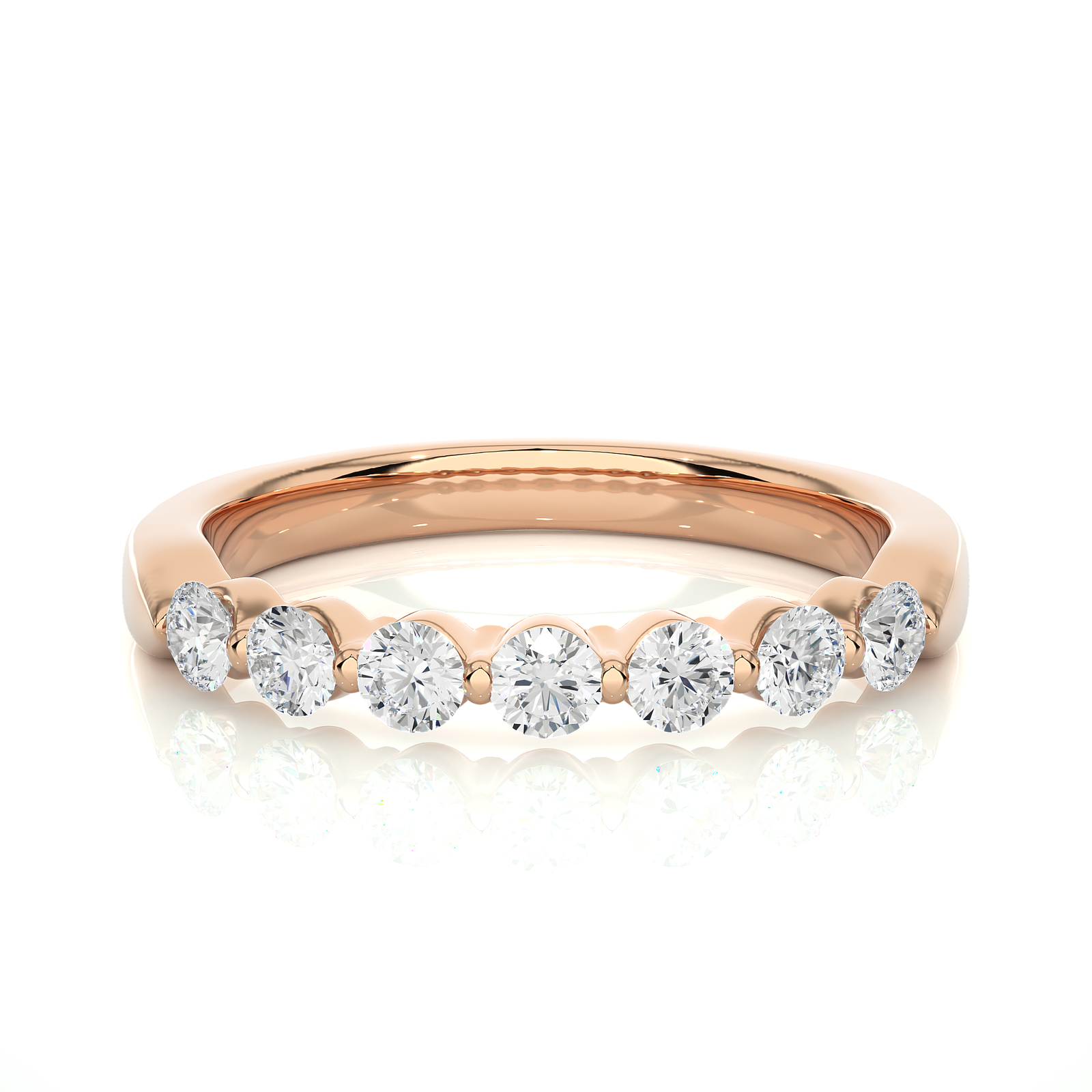 Half-Eternity Diamond Wedding Ring 
