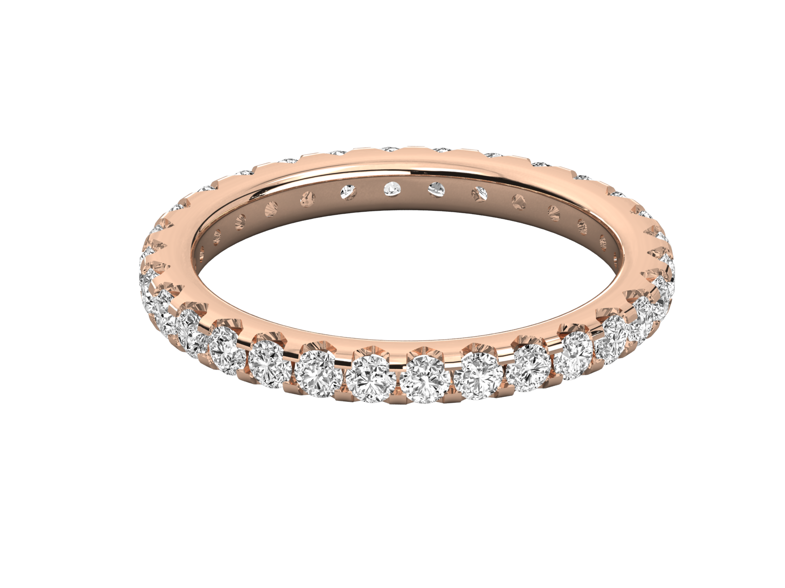 Round Diamond Eternity Band