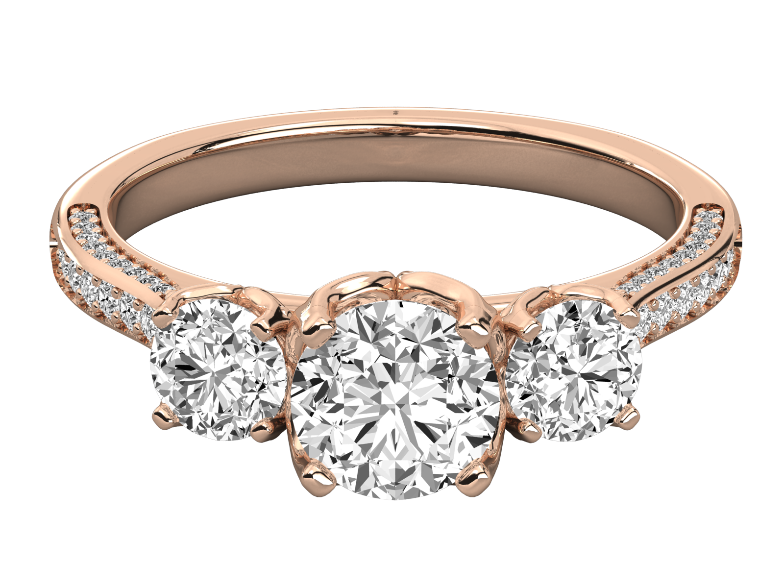 Trinity Sparkle Diamond Ring