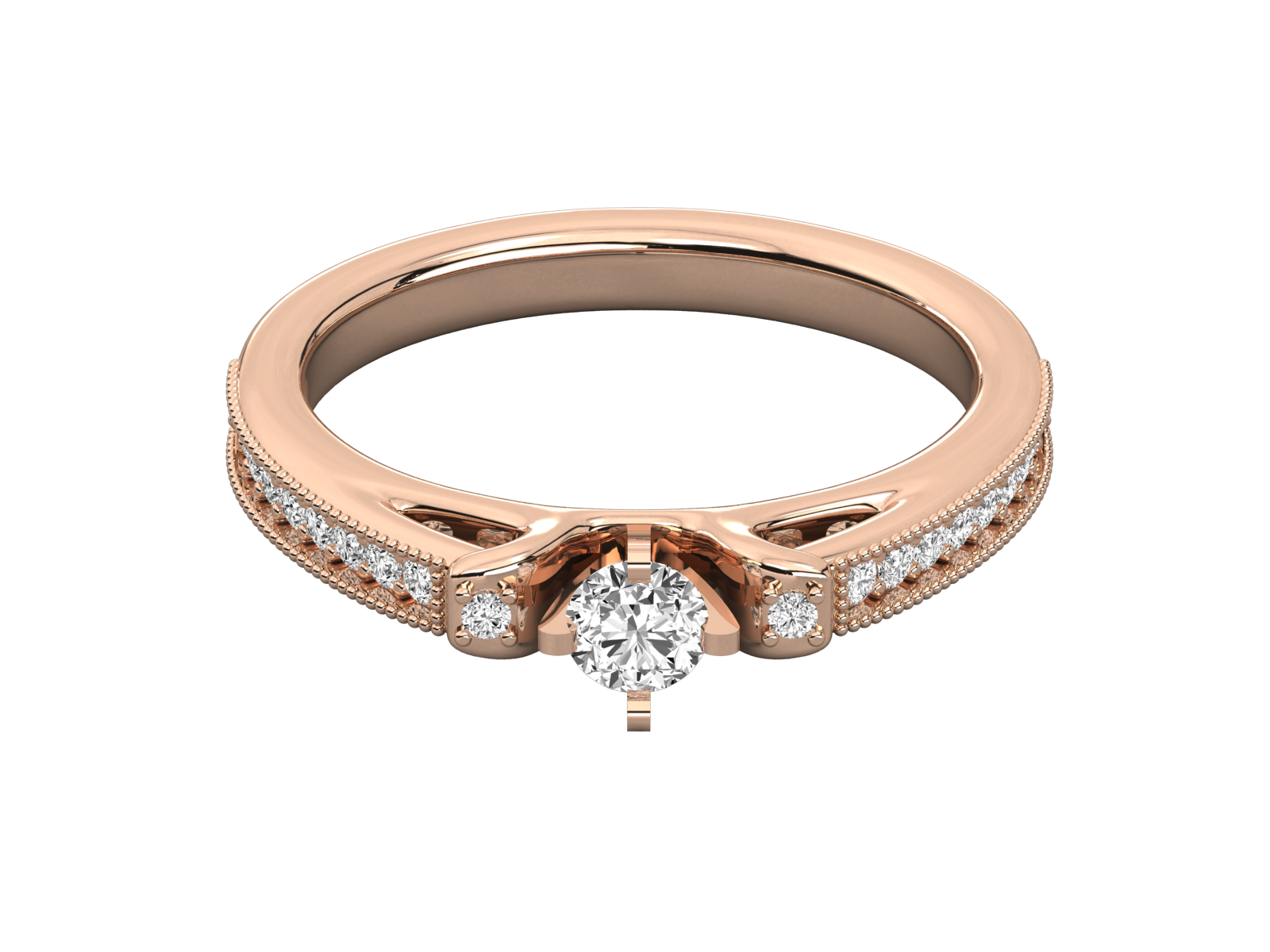 Vintage-Inspired Diamond Engagement Ring