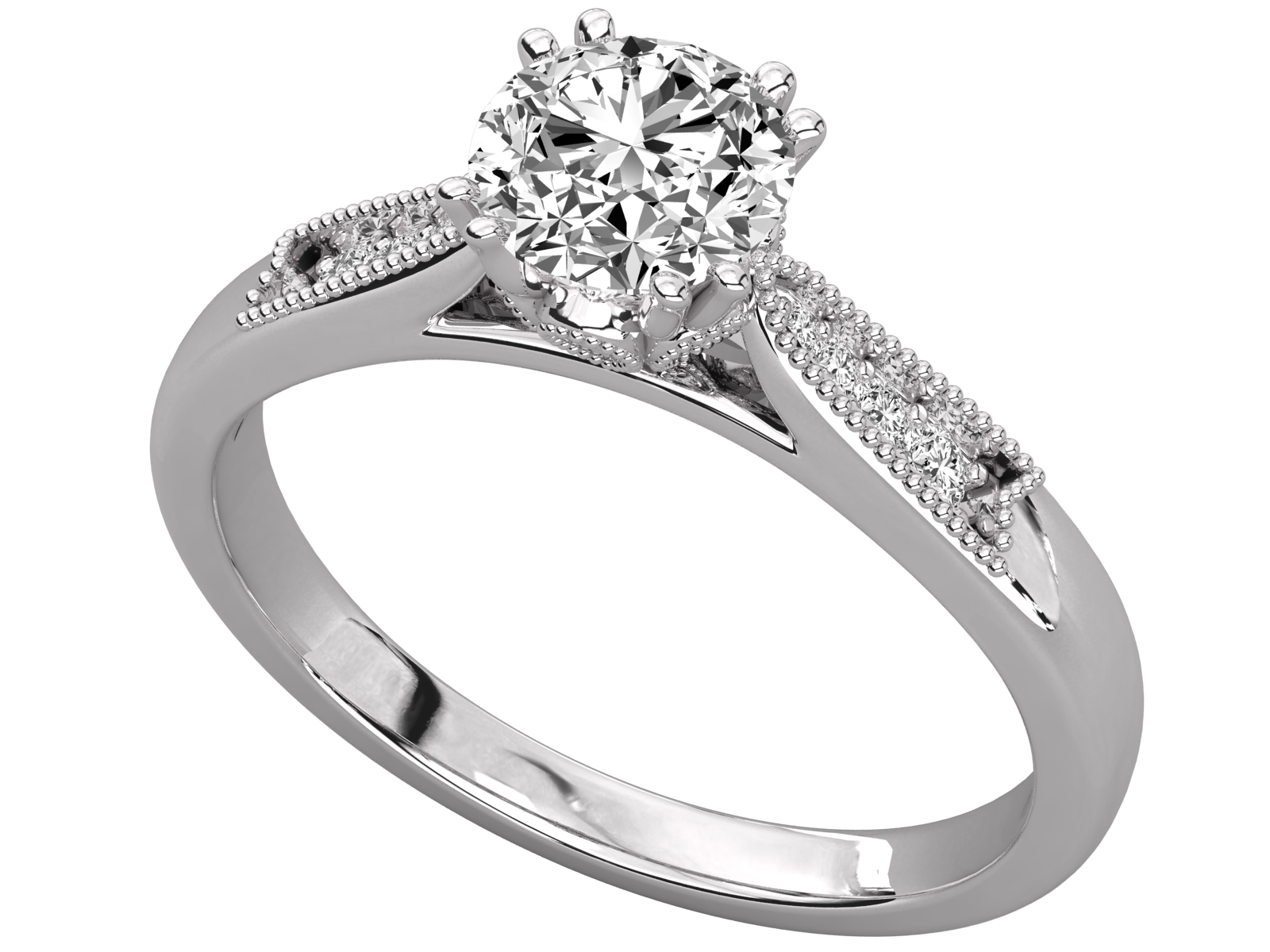 Vintage-Inspired Diamond Engagement Ring
