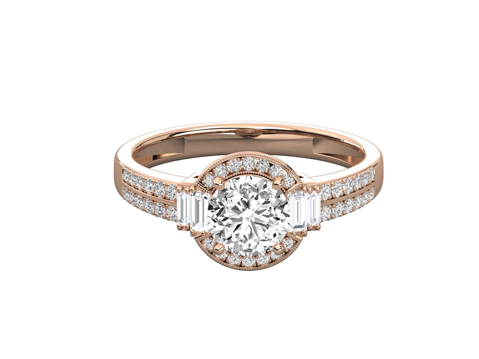 Vintage-Inspired Diamond Engagement Ring