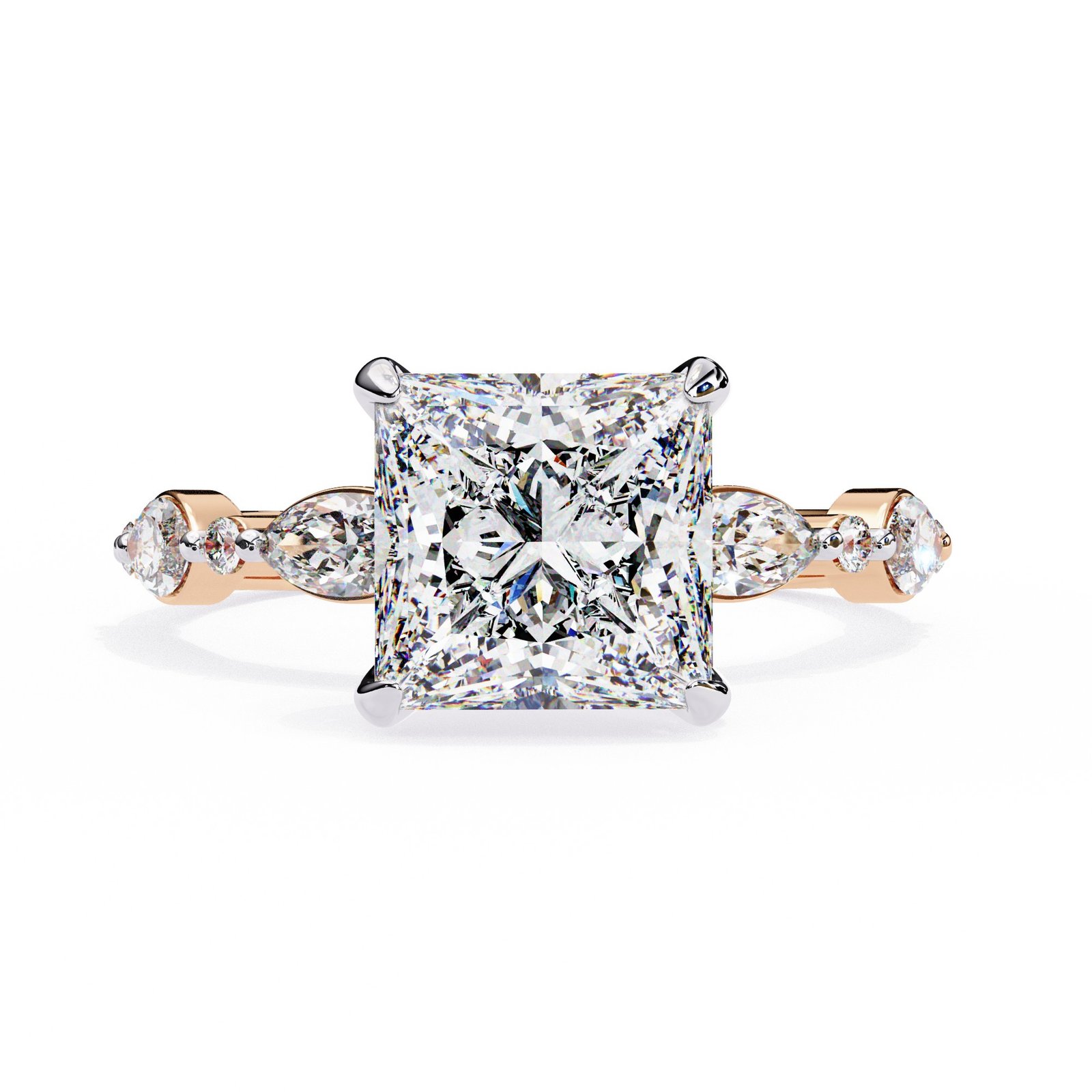 Princess-Cut Diamond Engagement Ring