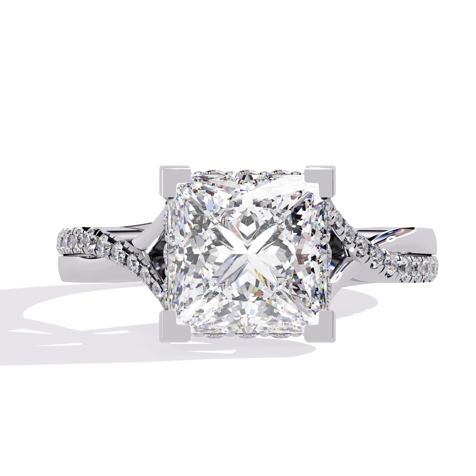 Princess Cut Diamond Engagement Ring