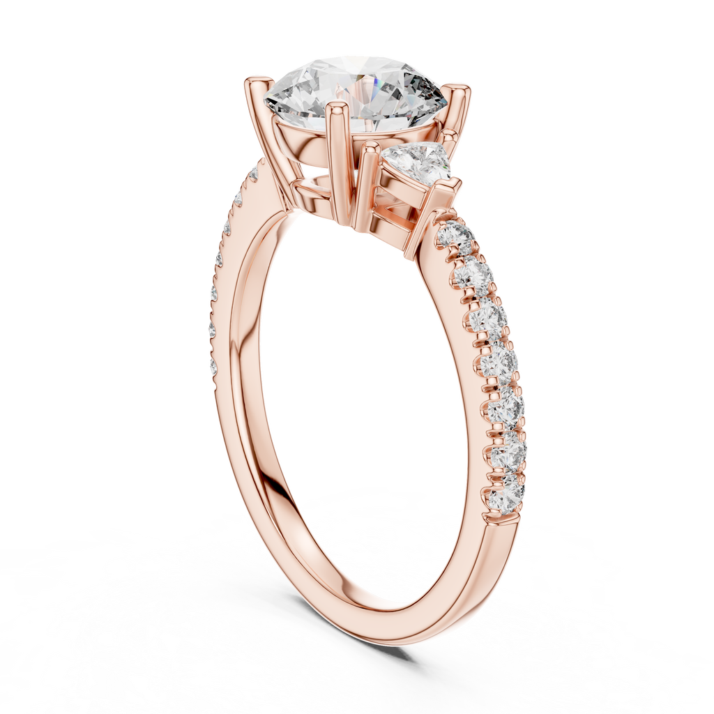 Princess Split-Shank Scroll Solitaire
