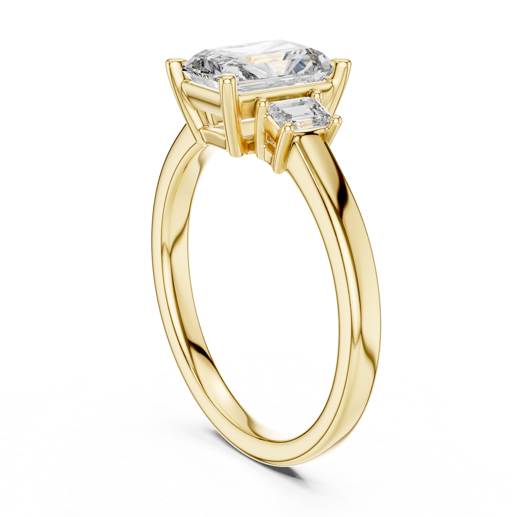 Radiant Three-Stone Classic